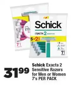 OK Foods Schick Exacta 2 Sensitive Razors for Men or Women offer