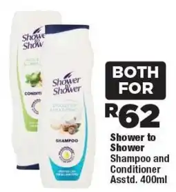 OK Foods Shower to Shower Shampoo and Conditioner offer