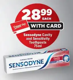 OK Foods Sensodyne Cavity and Sensitivity Toothpaste offer