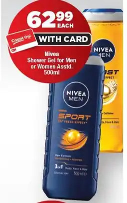 OK Foods Nivea Shower Gel for Men or Women offer