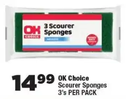 OK Foods OK Choice Scourer Sponges offer