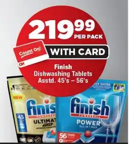 OK Foods Finish Dishwashing Tablets offer