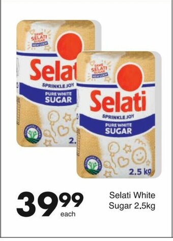 Save Selati White Sugar 2.5kg offer