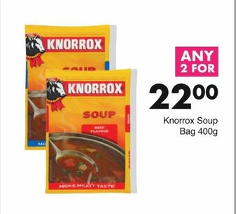 Save Knorrox Soup Bag 400g offer