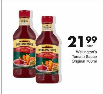 Save Wellington's Tomato Sauce Original 700 ml offer