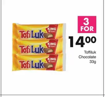 Save Toffiluk Chocolate 33g offer