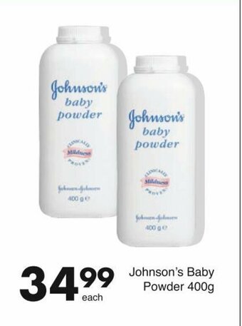 Save Johnson's baby Powder 400g offer
