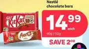PEP Nestle Chocolate Bars-40g/52g Each offer