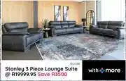 Bradlows Stanley 3 Piece Lounge Suite Bundle offer