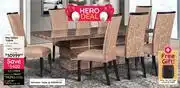 Bradlows Meridian Table + 8 Meridian Chairs-Combo Free Gift Defy 7.6L Air Fryer offer