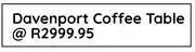 Bradlows Davenport Coffee Table offer