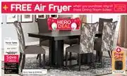 Bradlows Porto Table + 6 Porto Chairs-Combo Free Gift Defy 7.6L Air Fryer offer