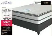 Bradlows Cloud Nine Health Care Queen 152cm Base Set 10303467 Free Sleepmasters 2 Pack Hollowfibre Pillow Set offer