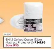 Bradlows SMAS Quilted Queen 152cm Mattress Protector 10119640 offer