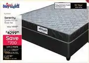 Bradlows Cozy Nights Serenity Queen 152cm Base Set 10290309 Free Sleepmasters 2 Pack Hollowfibre Pillow Set offer