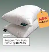 Bradlows Restonic Twin pack Pillows 10319081 offer