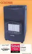 Bradlows Goldair 3 Panel Gas Heater GGH42BA 10126400 offer