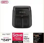 Bradlows Defy 7.6Ltr Digital Air Fryer DAF3376DB 10293530 offer