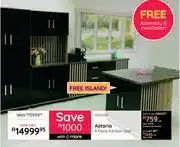 Bradlows Astoria 4 Piece Kitchen Unit WithFreeIsland (Free Assembly & Installation) 10302702 offer