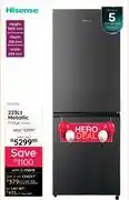 Bradlows Hisense 223Ltr Metallic Fridge H310BIT 10278316 offer