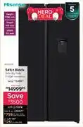 Bradlows Hisense 541Ltr Black Side-By-Side Fridge H680SMIB-WD 10306058 offer