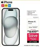 Bradlows Apple iPhone 15 128GB Smartphone 10293077 offer