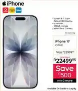 Bradlows Apple iPhone 17 2568GB Smartphone 10310274 offer