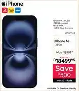 Bradlows Apple iPhone 16 128GB Smartphone 10300354 offer