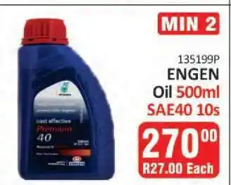 KitKat Cash and Carry ENGEN Oil 500ml SAE40 10s offer