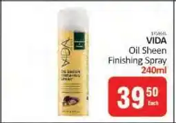 KitKat Cash and Carry VIDA Oil Sheen Finishing Spray offer