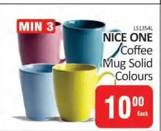KitKat Cash and Carry NICE ONE Coffee Mug Solid Colours offer