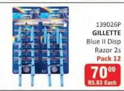 KitKat Cash and Carry GILLETTE Blue II Disp Razor 2s Pack 12 offer