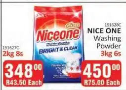 KitKat Cash and Carry NICE ONE Washing Powder 2kg 8s offer
