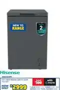 Russells Hisense 97L Chest Freezer (Grey) H135CFS 10321403 offer