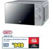 Russells Defy 20L Manual Microwave DMO381 10124950 offer