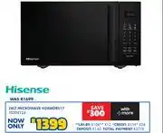 Russells Hisense 28L Microwave H28MOBS17 10302124 offer