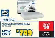 Russells Sealy My Memory Ventilated Pillow 10120993 offer