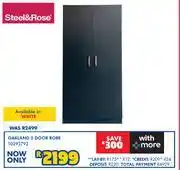 Russells Steel & Rose Oakland 2 Door Robe 10292792 offer