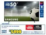 Russells Samsung 50 Crystal UHD 4K 50U8000F 10310129 offer
