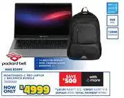 Russells Packard Bell Montenero-C Pro Laptop + Backpack Bundle 10320335 offer