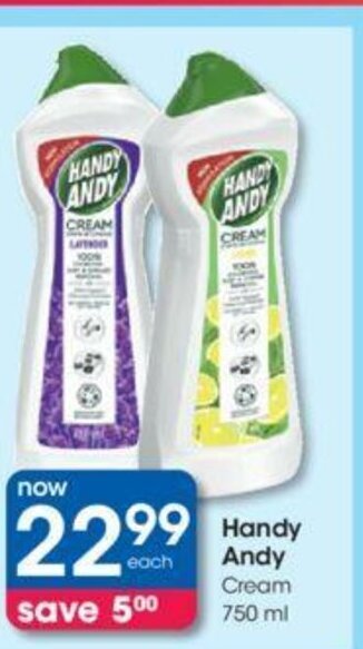 Clicks Handy Andy Cream 750 ml offer