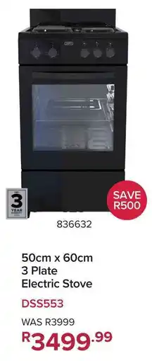 Game Defy 3 Plate Electric Stove offer