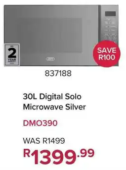 Game Defy Digital Solo Microwave Silver offer