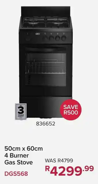 Game Defy 4 Burner Gas Stove offer