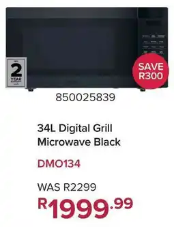 Game Defy Digital Grill Microwave Black offer