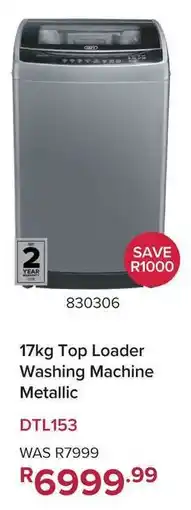 Game Defy Top Loader Washing Machine Metallic offer
