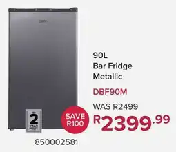 Game Defy Bar Fridge Metallic offer