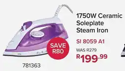 Game Defy 1750W Ceramic Soleplate Steam Iron offer