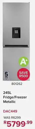 Game Defy Fridge/ Freezer Metallic offer