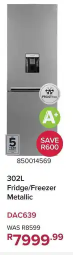 Game Defy Fridge/ Freezer Metallic offer